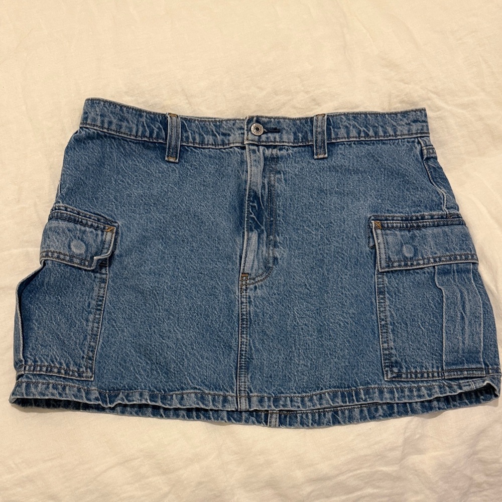 Abercrombie Kids Blue Denim Skirt